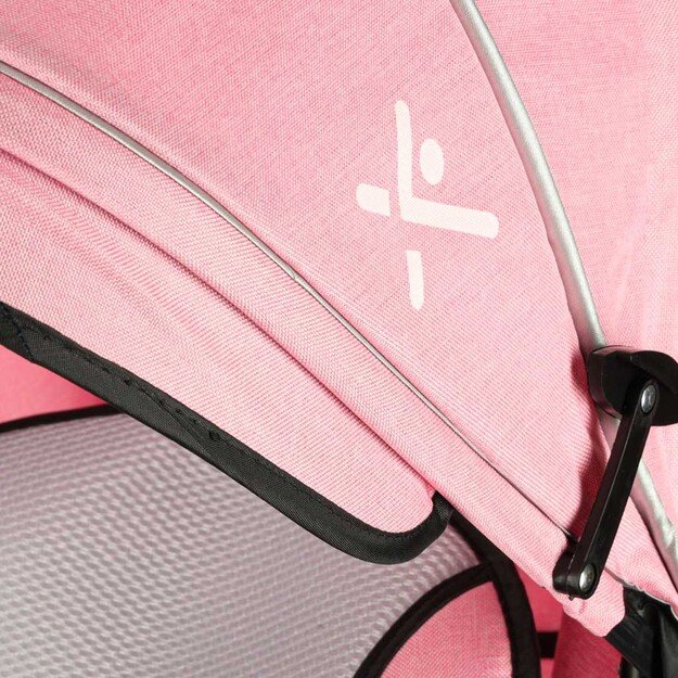 Trike Fix V3 triratis 3in1 vežimėlis dviratis 360 pasukamas laisvas ratas rožinis