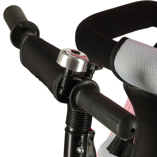 Trike Fix V3 triratis 3in1 vežimėlis dviratis 360 pasukamas laisvas ratas rožinis