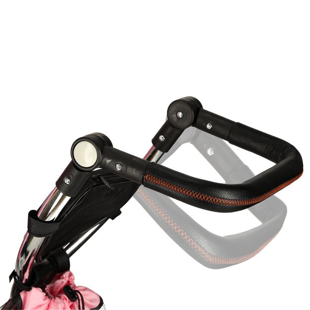 Trike Fix V3 triratis 3in1 vežimėlis dviratis 360 pasukamas laisvas ratas rožinis