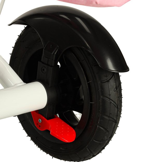 Trike Fix V3 triratis 3in1 vežimėlis dviratis 360 pasukamas laisvas ratas rožinis