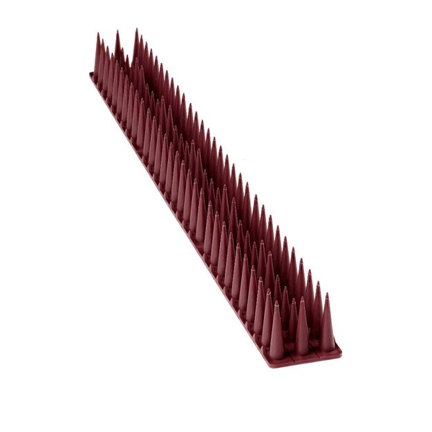 Balandžių spyglių pauk&scaron;čių kam&scaron;tis plastikinis tankus rudas 8el. 43 cm