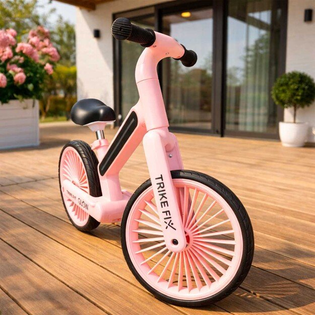 Trike Fix Glow LED krosinis dviratis rožinės spalvos