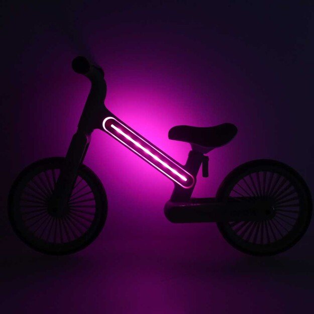 Trike Fix Glow LED krosinis dviratis rožinės spalvos