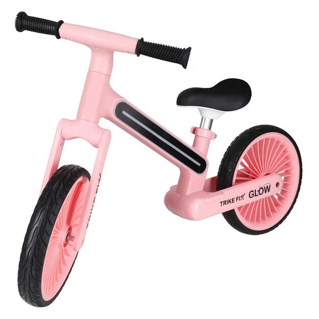 Trike Fix Glow LED krosinis dviratis rožinės spalvos