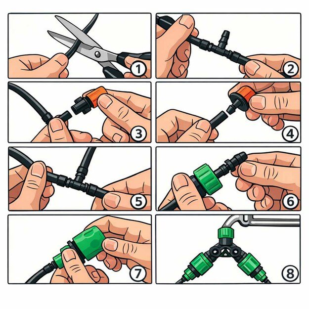 LUARO sodo laistymo sistema su vandens užuolaida ir migla 25 m