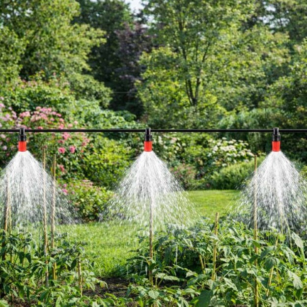 LUARO sodo laistymo sistema su vandens užuolaida ir migla 25 m