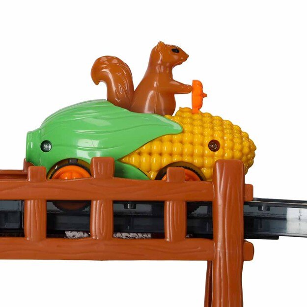 Magnetinis automobilių lenktynių takas 1 &scaron;viečianti transporto priemonė 153 elementai