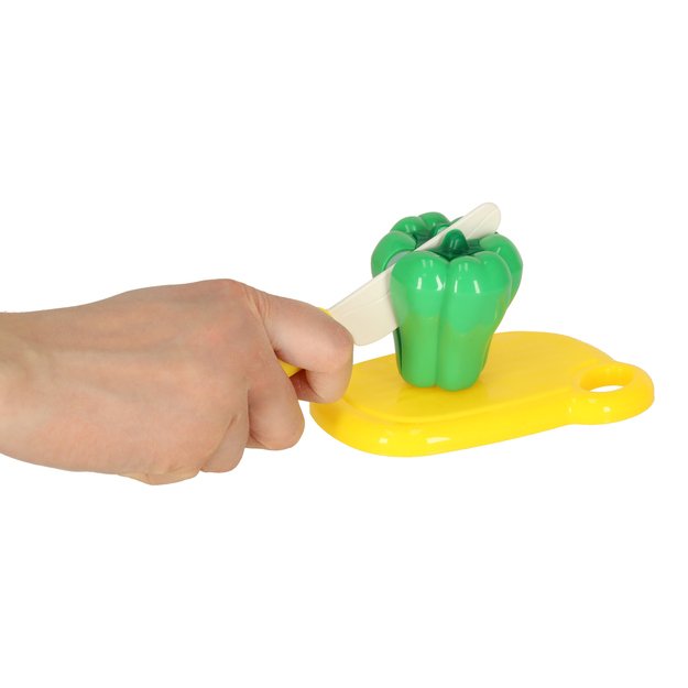 Daržovės vaisiai pjaustymui skirtas maistas Velcro priedai