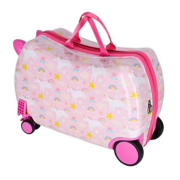 Vaiki&scaron;kas kelioninis lagaminas ant ratukų rankinis bagažas vienaragis
