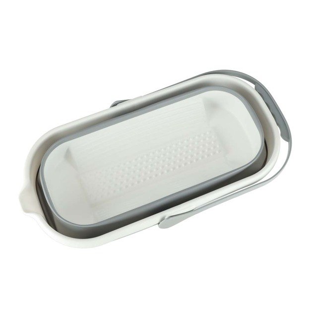 Sulankstomas stačiakampis &scaron;luotos kibiras su rankena