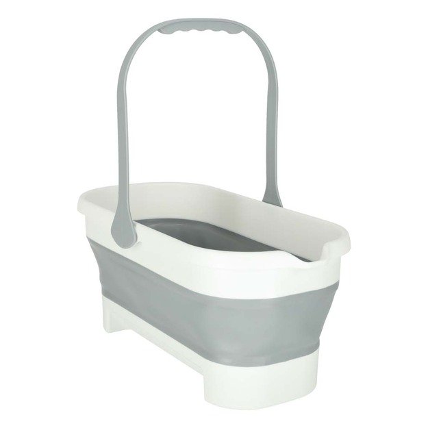 Sulankstomas stačiakampis &scaron;luotos kibiras su rankena