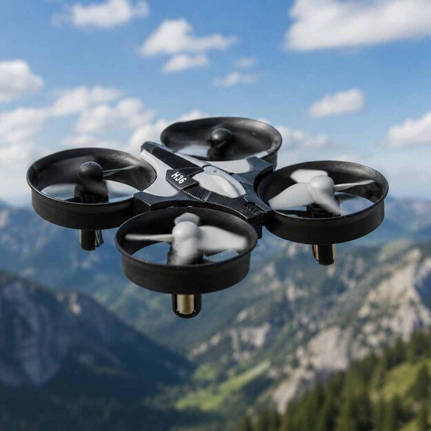 JJRC H36 mini 2.4GHz 4CH 6 a&scaron;ių RC dronas juodas