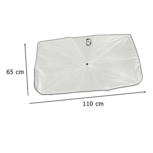 Skėtis nuo saulės nuo priekinio automobilio stiklo 65x110cm