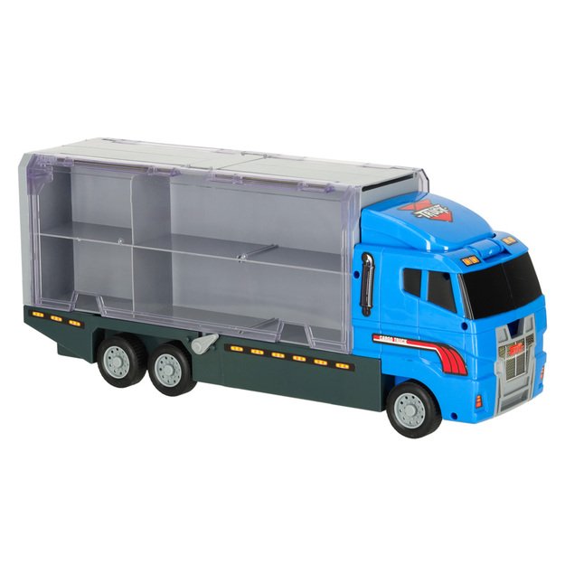 Sunkvežimis - garažas su policijos automobiliais / mašinomis