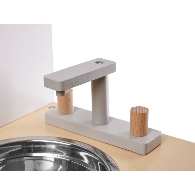 Vaikiška medinė virtuvėlė su priedais MDF MODERN CLASSIC