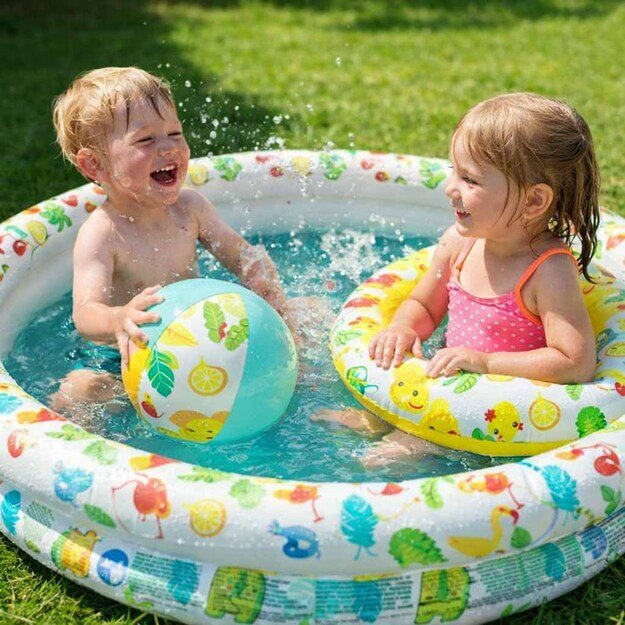 BESTWAY 51124 Baseino kamuolys apskritimo formos baseine 122cm