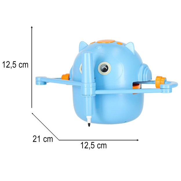 Edukacinis robotas interaktyvus mokymasis pie&scaron;ti ra&scaron;ymo fiche rinkinys žymekliai mėlyni