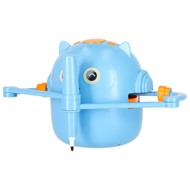 Edukacinis robotas interaktyvus mokymasis pie&scaron;ti ra&scaron;ymo fiche rinkinys žymekliai mėlyni