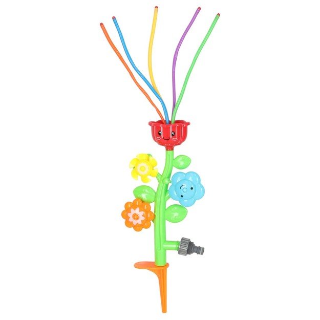 Vandens purk&scaron;tuvų fontanas vaikams gėlių