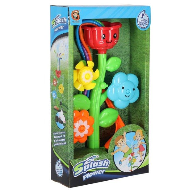 Vandens purk&scaron;tuvų fontanas vaikams gėlių