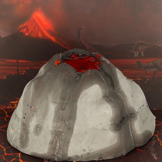 Mokomasis rinkinys moksliniams eksperimentams vulkanas lava