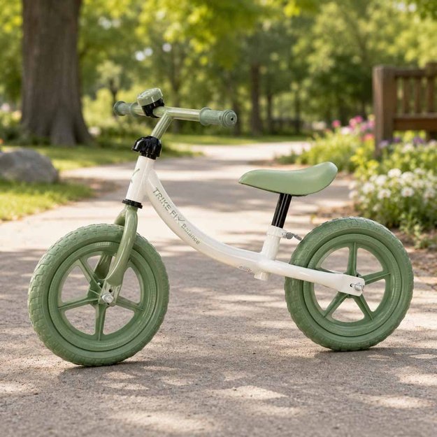 Trike Fix Balance krosinis dviratis su žaliu varpeliu