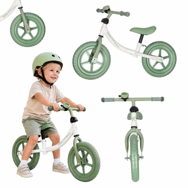 Trike Fix Balance krosinis dviratis su žaliu varpeliu