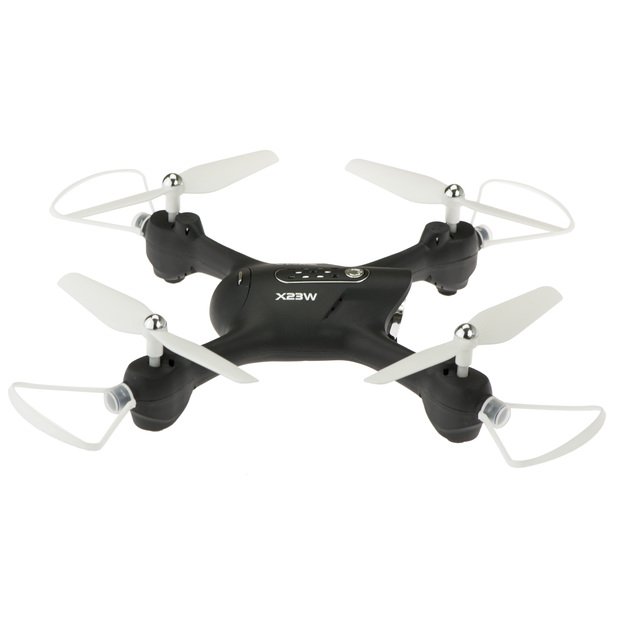  Syma X23W  2.4GHz 4CH FPV Wi-Fi RC dronas juodas