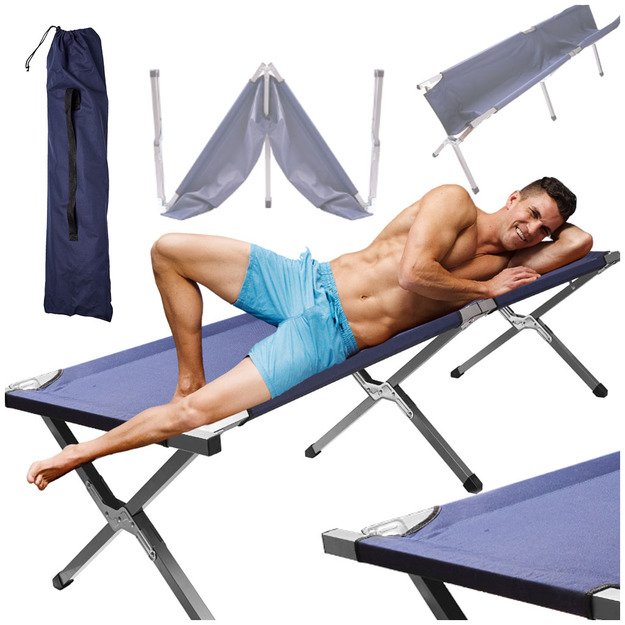 Sulankstoma lauko lova turistinė baidarė ne mėlyna