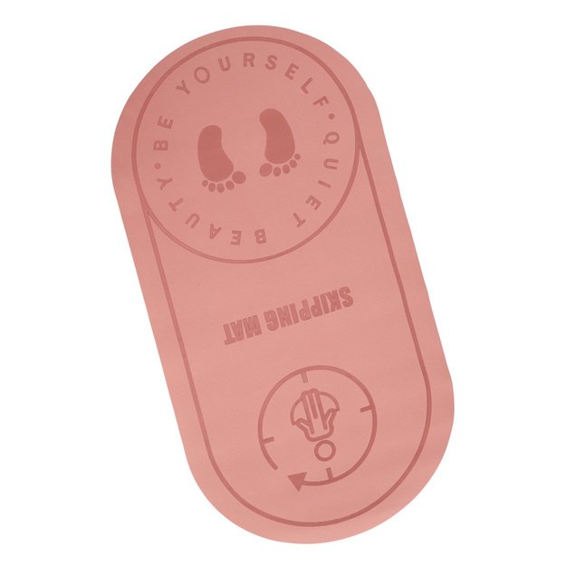 Jogos &scaron;okinėjimo treniruočių kilimėlis garso izoliacija, neslystantis 127x63x0,6 cm rožinis