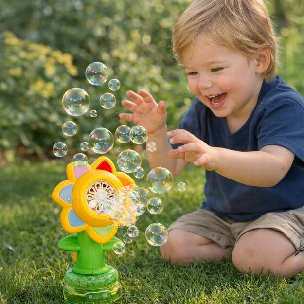 Muilo burbulų ma&scaron;ina automatinis gėlių generatorius burbulų muzikos &scaron;viesa