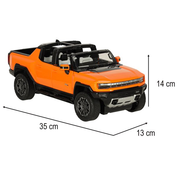 Rastar 93000 Hummer EV 1:16 oranžinis nuotolinio valdymo automobilis