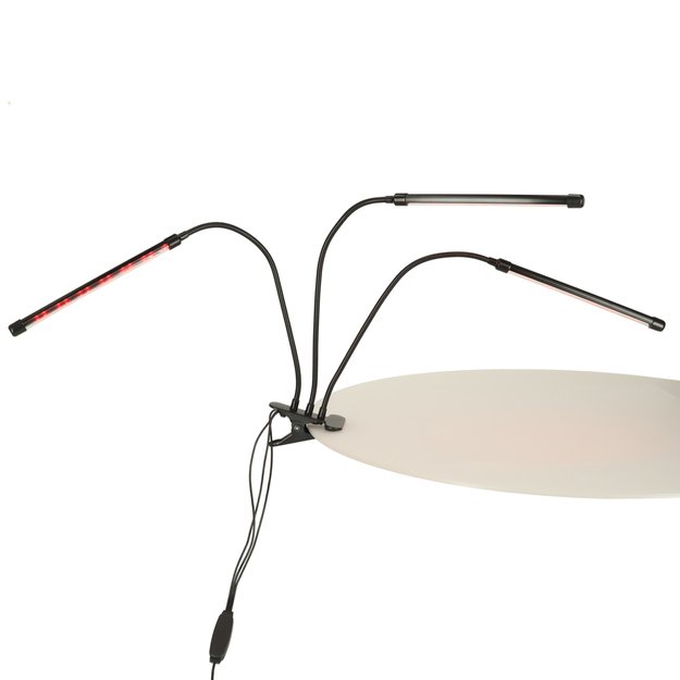 LED augalų augimo lempos skydelis su 3 lemputėmis