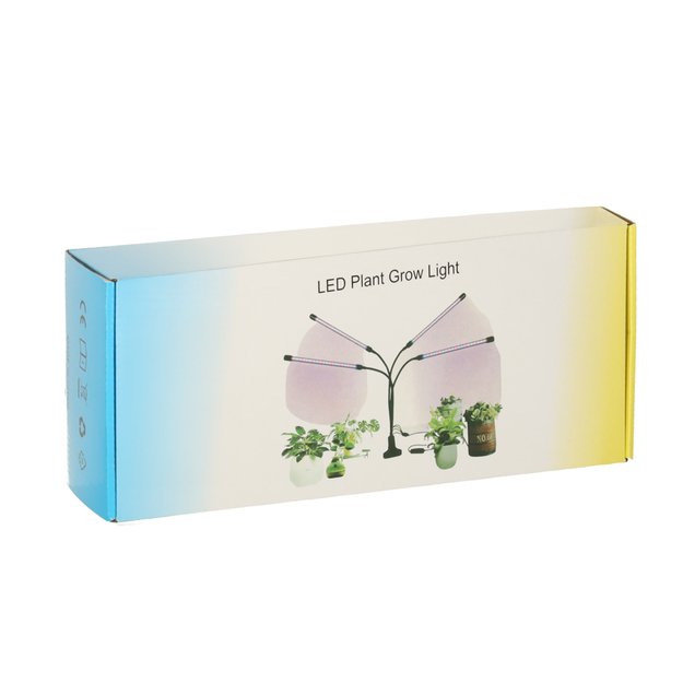LED augalų augimo lempos skydelis su 3 lemputėmis