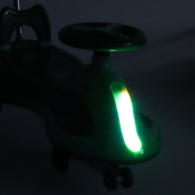 LED Swing FIX S2 gravitacinis paspirtukas su žalia rankena max 100kg