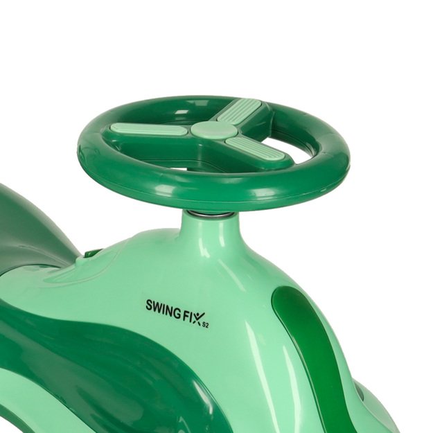 LED Swing FIX S2 gravitacinis paspirtukas su žalia rankena max 100kg