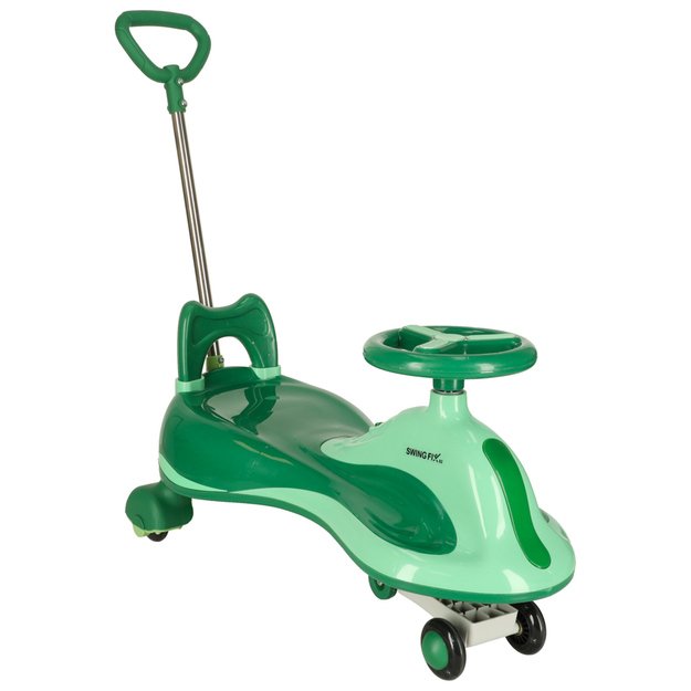 LED Swing FIX S2 gravitacinis paspirtukas su žalia rankena max 100kg