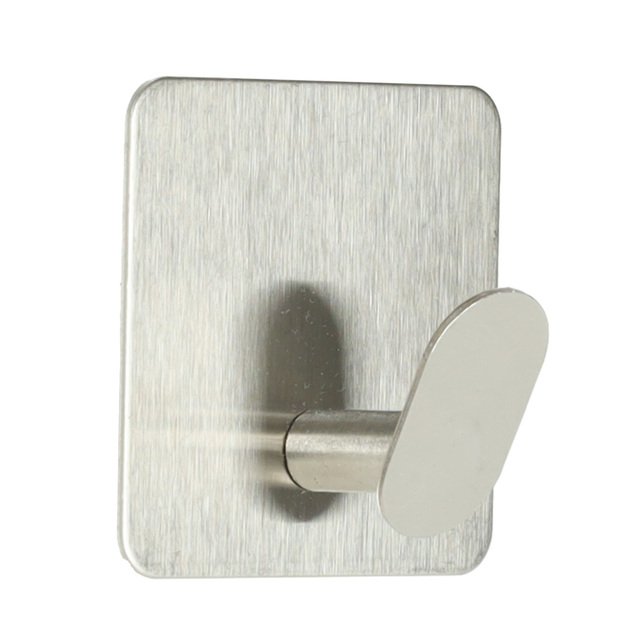 Lipnūs sidabriniai vonios kambario kabliukai ant sienos, 4 dalių rinkinys PROVISIONAL