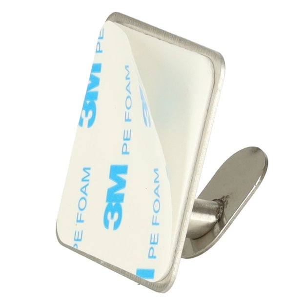 Lipnūs sidabriniai vonios kambario kabliukai ant sienos, 4 dalių rinkinys PROVISIONAL