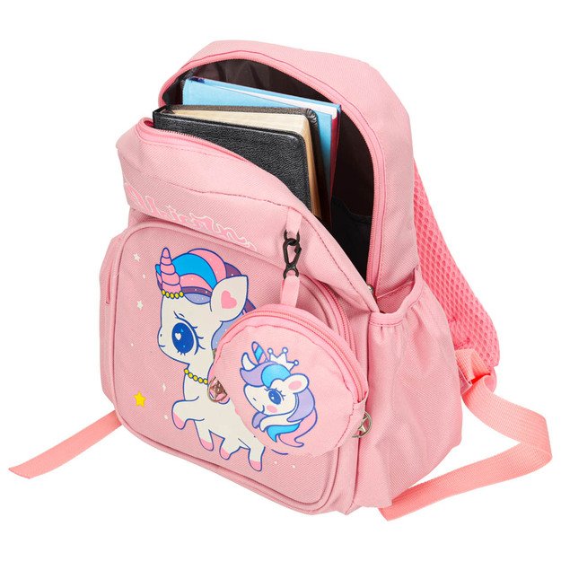 Vaikų darželio mokyklinė kuprinė vaikams vienaragis 30x22x11cm