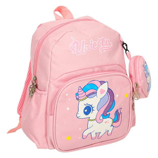 Vaikų darželio mokyklinė kuprinė vaikams vienaragis 30x22x11cm