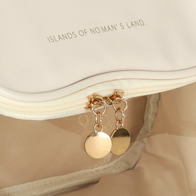 Kelioninis kosmetikos dėklas-organizatorius smėlio spalvos