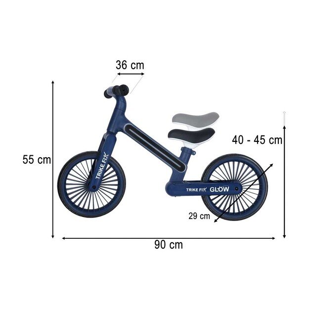 Trike Fix Glow LED krosinis dviratis tamsiai mėlyna