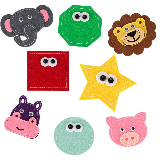 Sensorinė mokomoji 3D veltinio manipuliatyvi knygelė su judančiomis dalimis žirafa