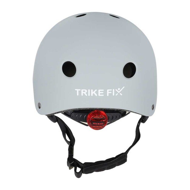 Trike Fix vaiki&scaron;kas dviratininko &scaron;almas reguliuojamas LED M 55-58cm tamsiai pilkas