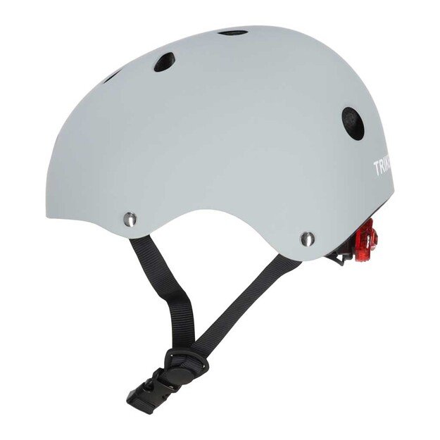 Trike Fix vaiki&scaron;kas dviratininko &scaron;almas reguliuojamas LED M 55-58cm tamsiai pilkas