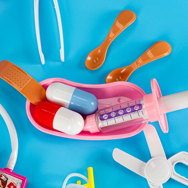 Gydytojo bagažinės rinkinys mažas gydytojo garsas 35 elementai