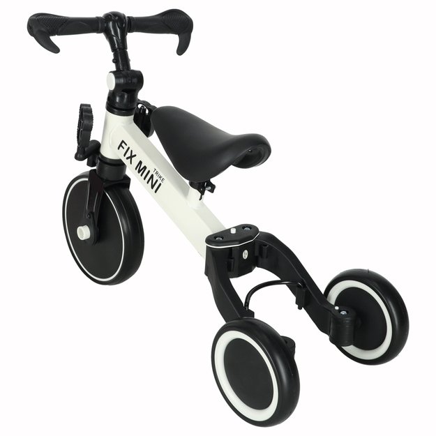 Trike Fix Mini krosinis triratukas 3in1 su pedalais baltas