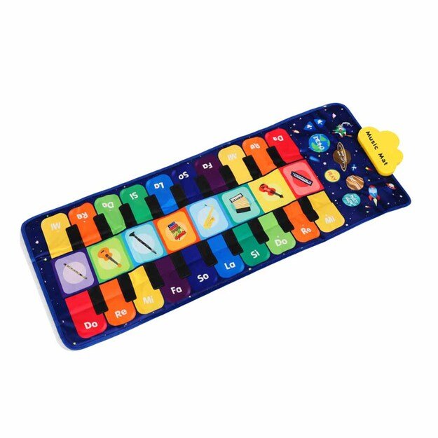 &Scaron;okių kilimėlis vaikams interaktyvus muzikinis 8 instrumentai 10 melodijų