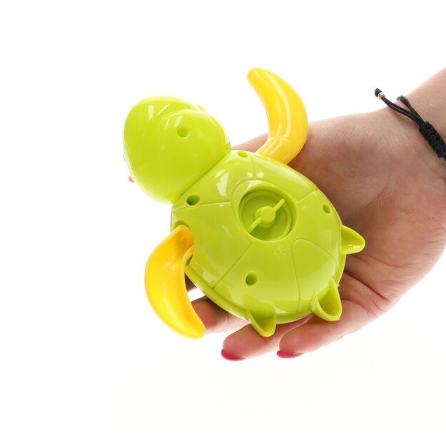 Žalias prisukamas vandens vėžlys vonios žaislas